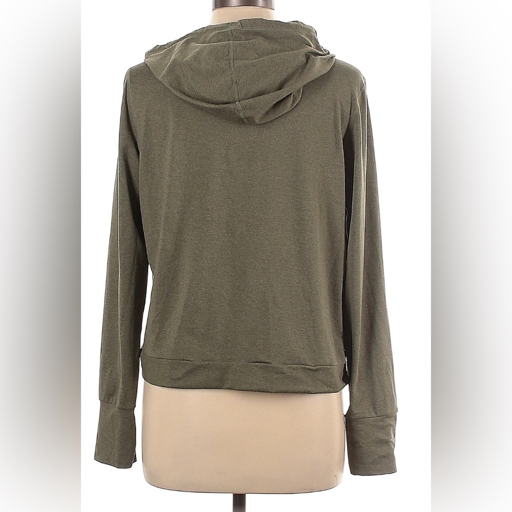 Vuori Olive Green Lightweight Hoodie Sweatshirt - Picture 2 of 2